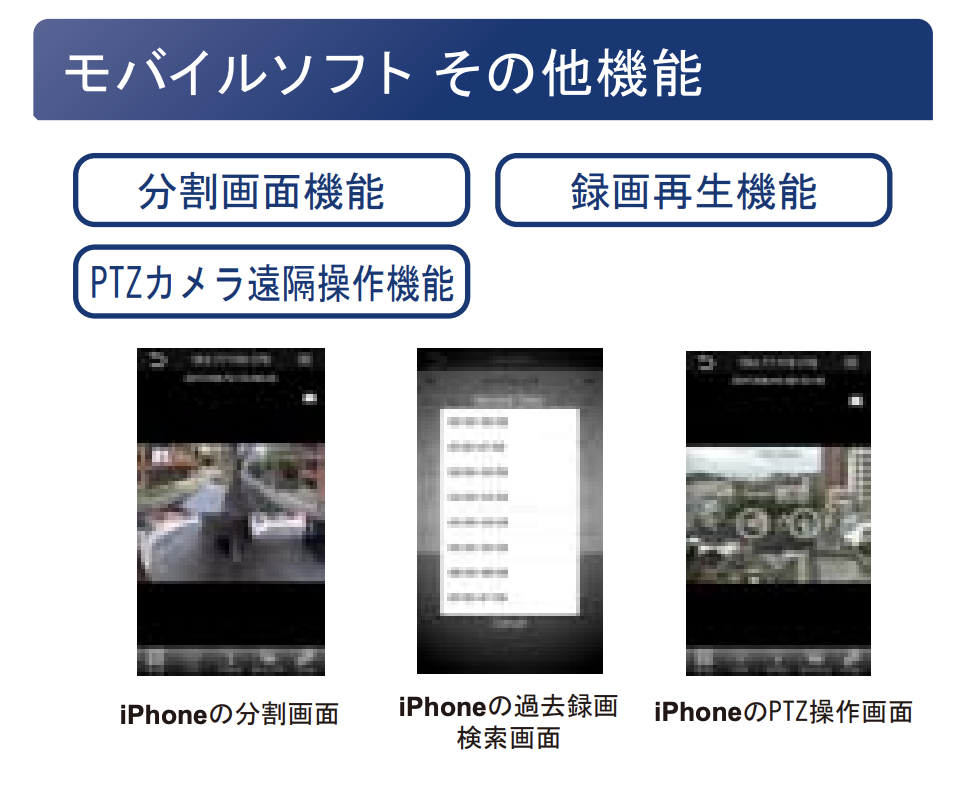 モバイルソフトその他の機能